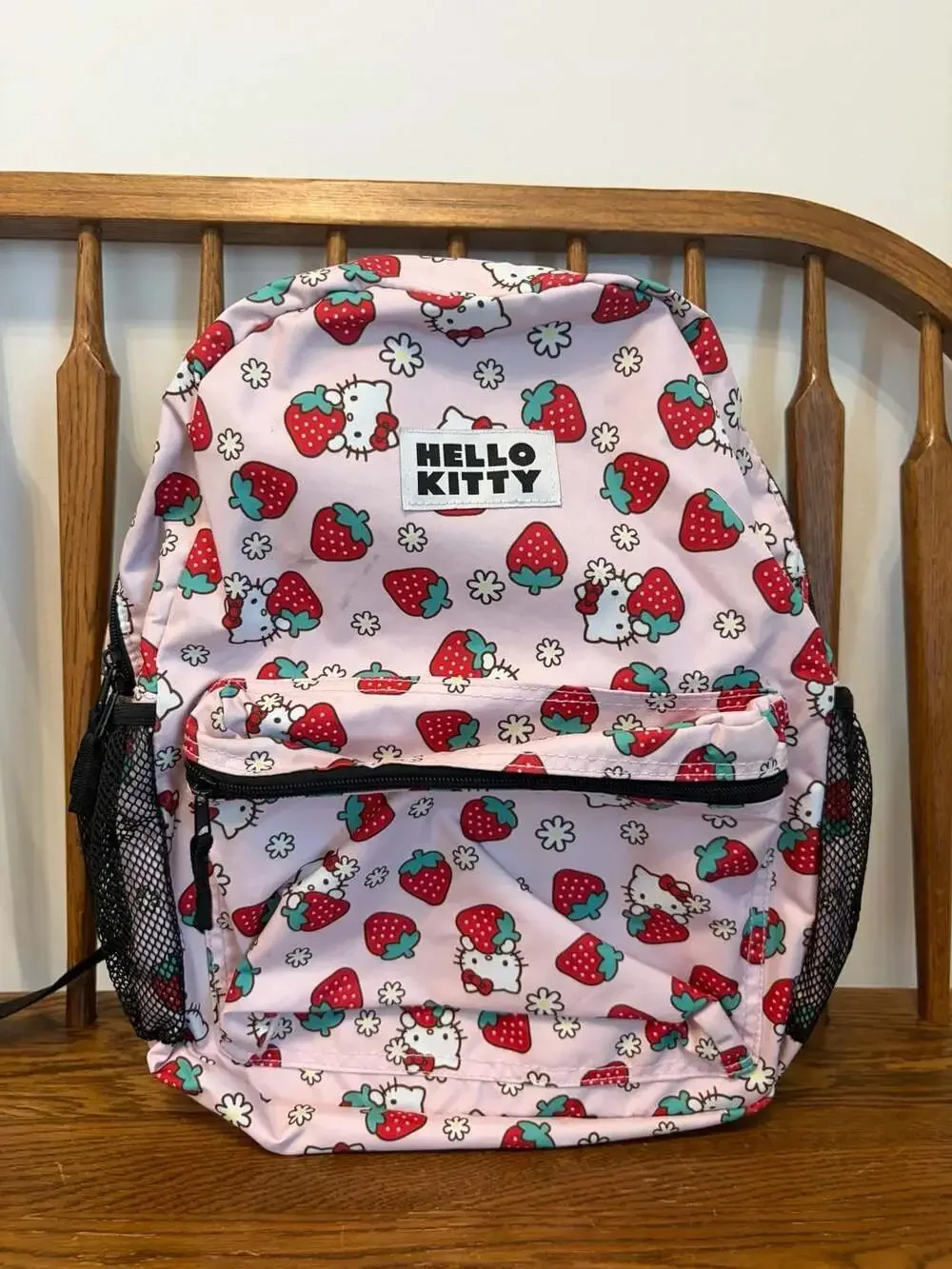 Hello Kitty 16-Inch Backpack with Strawberry All-Over Print